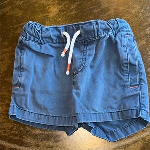 Mini Boden Navy Drawstring Khaki Shorts, 2T